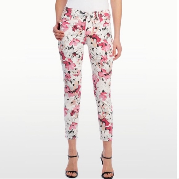 NYDJ Denim - NYDJ Alisha Ankle Watercolor Floral Jeans  Size 8